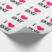 I Liebe-Golf Geschenkpapier (Ecke)