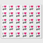 I Liebe-Golf Geschenkpapier (Flach)