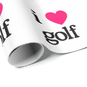 I Liebe-Golf Geschenkpapier (Rolleneckpunkt)