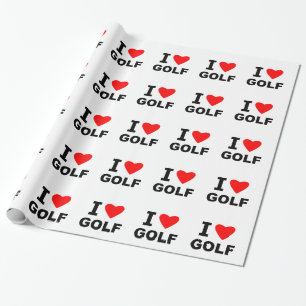 I Liebe-Golf Geschenkpapier