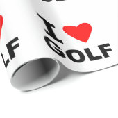 I Liebe-Golf Geschenkpapier (Rolleneckpunkt)