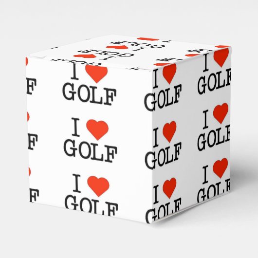 I Liebe Golf Geschenkschachtel (Vorderseite)
