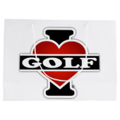I Liebe-Golf Große Geschenktüte (Rückseite)