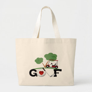 I Liebe Golf Jumbo Stoffbeutel
