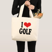I Liebe-Golf Jumbo Stoffbeutel (Vorderseite (Produkt))