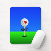 I Liebe Golf Mousepad (Mit Mouse)