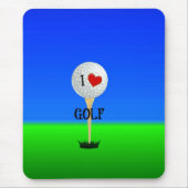 I Liebe Golf Mousepad (Vorne)
