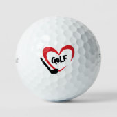 I Liebe Golf, Name des Geliebten, Text für Herz Golfball (Vorderseite)