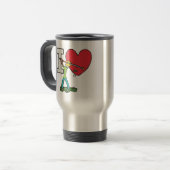 I Liebe Golf Reisebecher (Vorderseite Links)