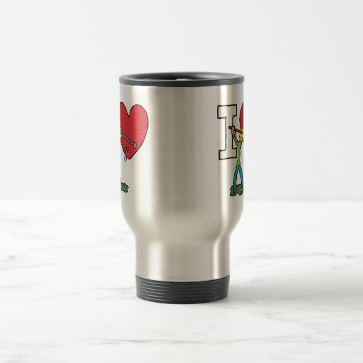 I Liebe Golf Reisebecher (Mittel)