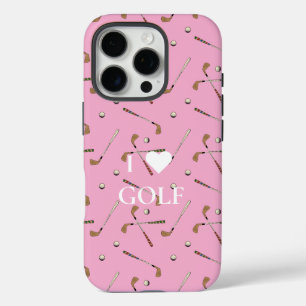 I Liebe Golf Rosa iPhone 16 Pro Hülle