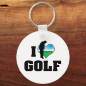 I Liebe Golf Schlüsselanhänger (Vorderseite)
