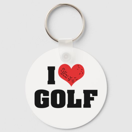 I Liebe Golf Schlüsselanhänger (Vorderseite)