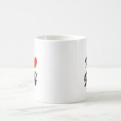 I Liebe Golf Sports Typografy Coffee Tasse (Mittel)