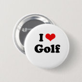 I Liebe Golf Tshirt Button (Vorne & Hinten)