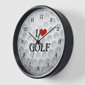 I Liebe Golf Uhr (Winkel)