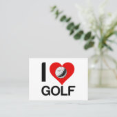 I LIEBE GOLF VISITENKARTE (Stehend Vorderseite)
