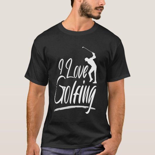 I Liebe Golfclub Golf Golfer Player T-Shirt (Vorderseite)