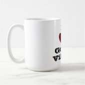 I Liebe Good Vibes Liebe Zitat Tasse (Links)