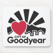 I Liebe Goodyear Mouse Pad Mousepad (Vorne)