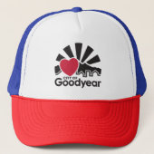 I Liebe Goodyear Trucker Hat Truckerkappe (Vorderseite)