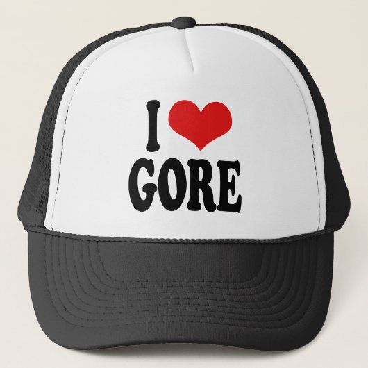 I Liebe Gore Truckerkappe (Vorderseite)