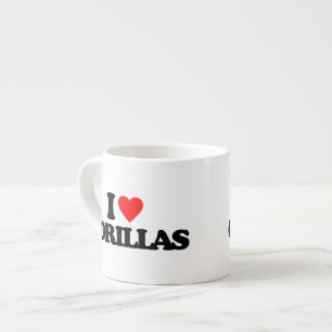 I LIEBE-GORILLAS ESPRESSOTASSE