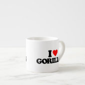 I LIEBE-GORILLAS ESPRESSOTASSE (Vorderseite Rechts)