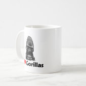 I Liebe-Gorillas Kaffeetasse (Vorderseite Links)