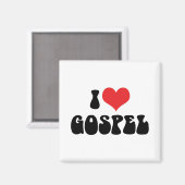 I Liebe Gospel Magnet (Vorderseite/Rückseite)