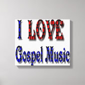 I LIEBE GOSPEL MUSIC LEINWANDDRUCK (Vorderseite)