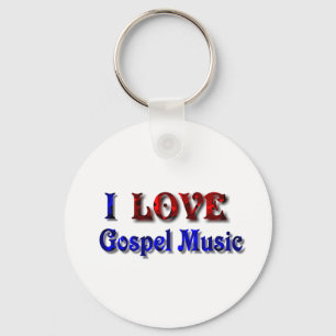 I LIEBE Gospel Music - Schlüsselanhänger-Effekt-1 Schlüsselanhänger