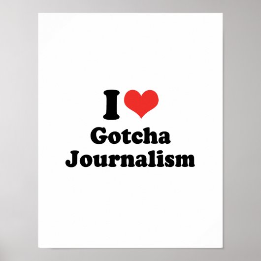 I LIEBE GOTCHA JOURNALISM - .pnng Poster (Vorne)