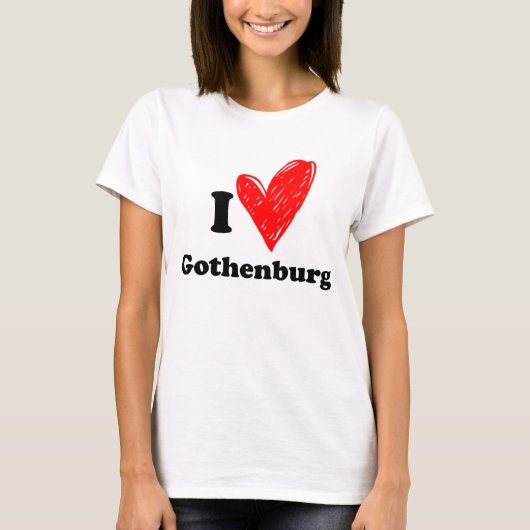 I Liebe Göteborg T-Shirt (Vorderseite)