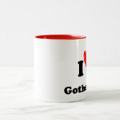 I Liebe Göteborg Zweifarbige Tasse (Mittel)