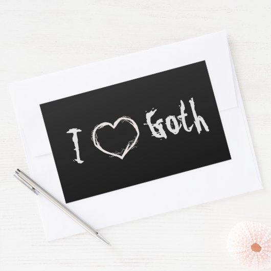 I Liebe Goth Sticker (Umschlag)