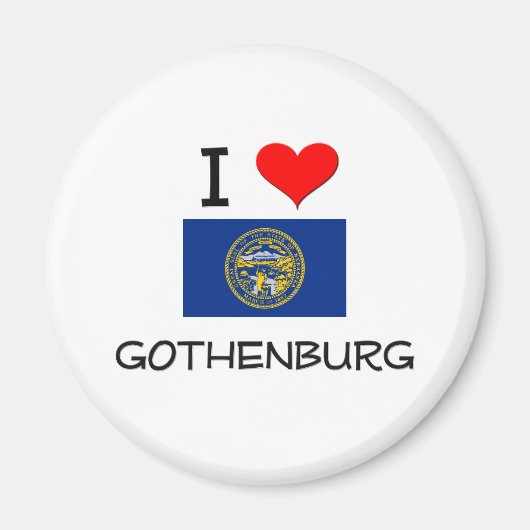 I Liebe Göthenburg Nebraska Magnet (Vorne)