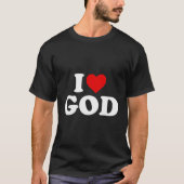 I Liebe Gott - Herz T-Shirt (Vorderseite)