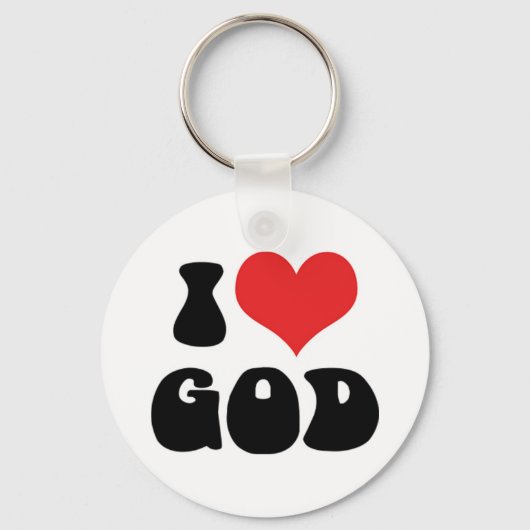 I Liebe Gott Schlüsselanhänger (Vorderseite)
