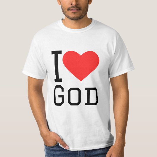 I Liebe Gott T-Shirt (Vorderseite)