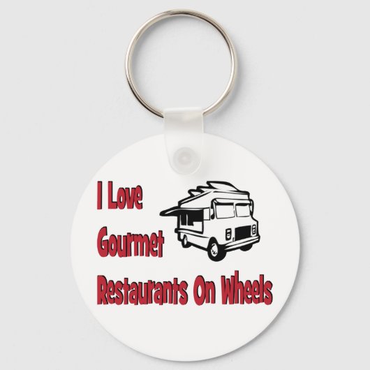 I Liebe Gourmetrestaurants auf Rädern Schlüsselanhänger (Vorderseite)