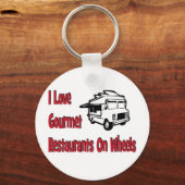 I Liebe Gourmetrestaurants auf Rädern Schlüsselanhänger (Vorderseite)