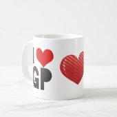 I Liebe GP Kaffeetasse (Vorderseite Links)