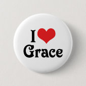 I Liebe Grace Button (Vorderseite)