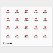 I Liebe Grace Herz-Aufkleber (Blatt)