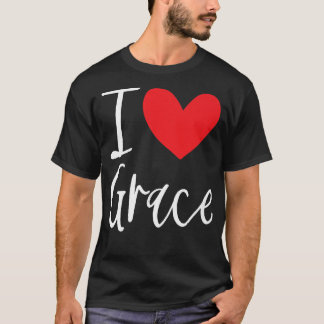I Liebe Grace Name Personalisiert Girl Beste Freun T-Shirt