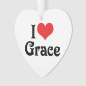 I Liebe Grace Ornament (Vorderseite)