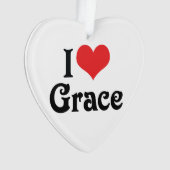 I Liebe Grace Ornament (Vorderseite)