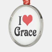 I Liebe Grace Ornament Aus Metall (Links)