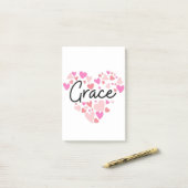 I Liebe Grace Post-it Klebezettel (Auf Schreibtisch)